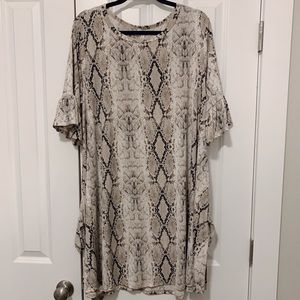 SNAKE PRINT DRESS